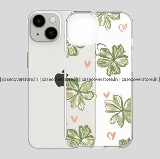 Parrot Green Flower & Hearts  Phone Case